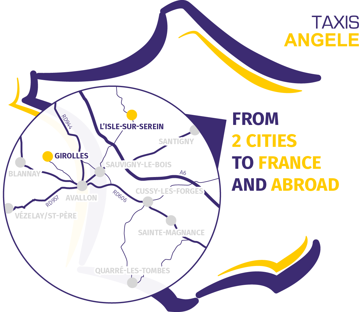 Carte Taxis Angele, Taxis Moffront, Taxi Devry