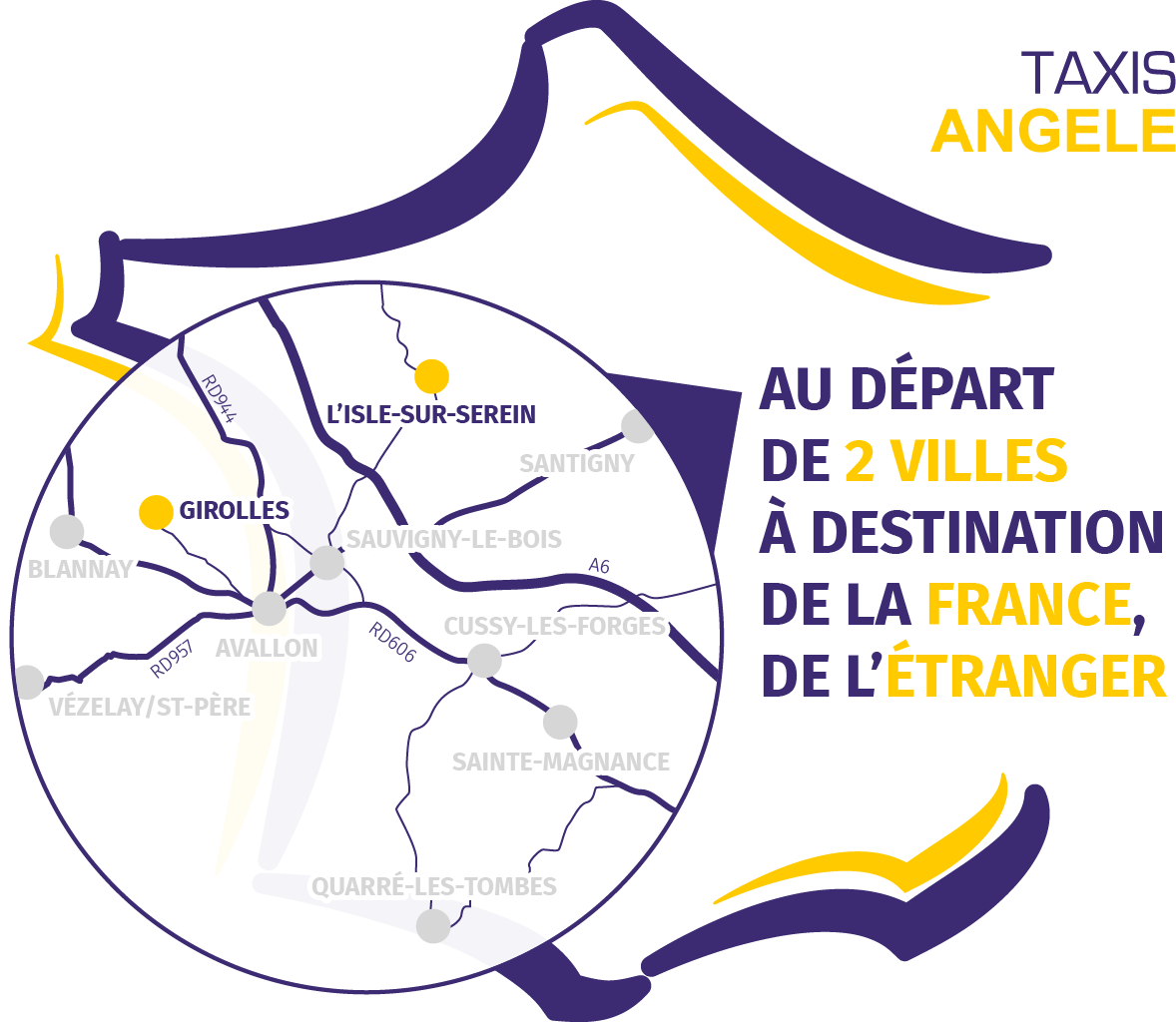 Carte Taxis Angele, Taxis Moffront, Taxi Devry